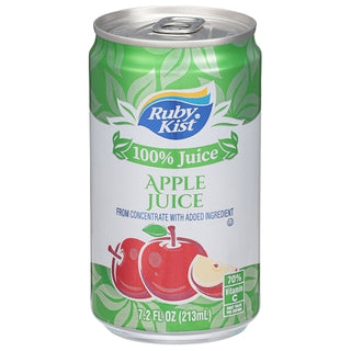 Ruby Kist 24/7.2 Apple Juice, 7.2 Ounce, 24 Per Case
