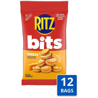Ritz Peanut Butter Bits Snack, 3 Ounce, 12 Per Case