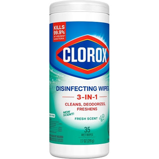 Clorox Disinfectant Fresh Scent Can Wipes, 35 Count, 12 Per Case