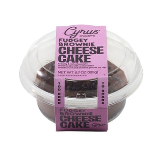 Cyrus O'leary's Mini Fudgey Brownie Cheesecake, 6.7 Ounce, 8 Per Case