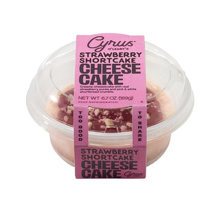 Cyrus O'leary's Strawberry Shortcake Mini Cheesecake, 0.418 Pound, 8 Per Case