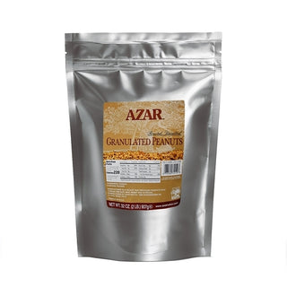 Azar Granulated Dry Roasted Unsalted Peanut Topping, 2 Pound, 3 Per Case