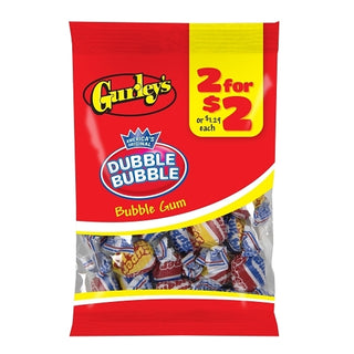 Gurley's 2 For $2 Bubble Gum Wrapped 2-3 Pound Two, 2.25 Ounce, 12 Per Case