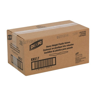 Dixie Heavy Weight Polystyrene Black Knife, 1000 Count