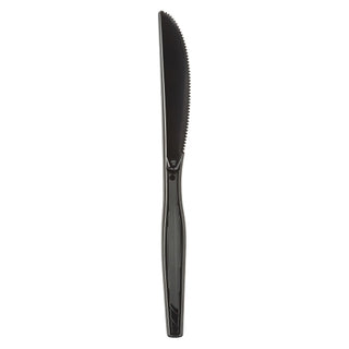 Dixie Medium Weight Polystyrene Black Knife, 1000 Count