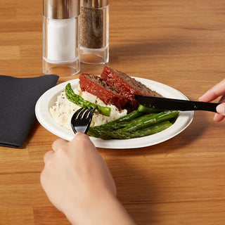Dixie Medium Weight Polystyrene Black Knife, 1000 Count