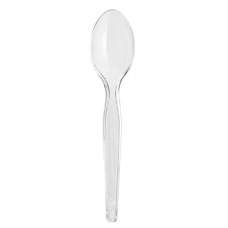Dixie Heavy Weight Polystyrene Crystal Teaspoon, 1000 Count
