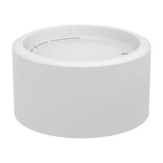 Dixie 8.5 Inch Basic White Paper Plates With Printed Inner Polyfor, 125 Count, 4 Per Case