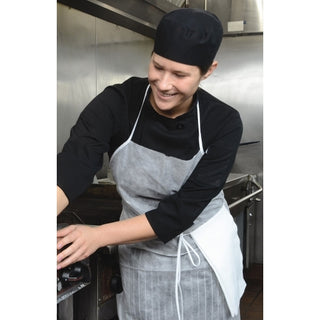Atlantic Mills 28 Inch X 34 Inch Medium Weight White Bib Apron, 100 Each