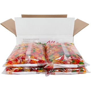 Albanese Mini Assorted Fruit Gummy Worms Bulk, 5 Pound, 4 Per Case
