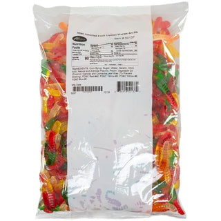 Albanese Mini Assorted Fruit Gummy Worms Bulk, 5 Pound, 4 Per Case