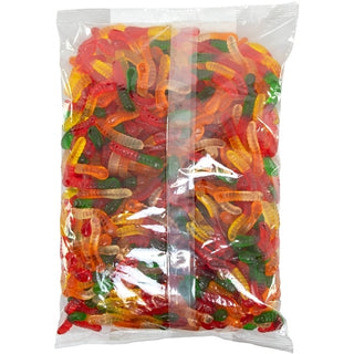 Albanese Mini Assorted Fruit Gummy Worms Bulk, 5 Pound, 4 Per Case