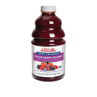 Dr. Smoothie 100% Crushed Four Berry Blend, 46 Fluid Ounce, 6 Per Case