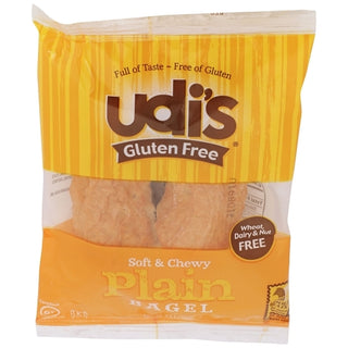 Udi's Individually Wrapped Gluten-Free Plain Bagel, 3.5 Ounce, 24 Per Case