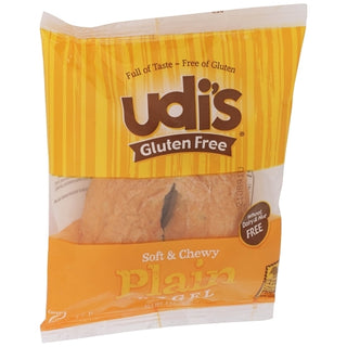 Udi's Individually Wrapped Gluten-Free Plain Bagel, 3.5 Ounce, 24 Per Case