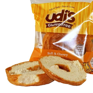 Udi's Individually Wrapped Gluten-Free Plain Bagel, 3.5 Ounce, 24 Per Case