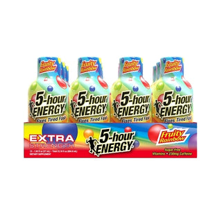 5-Hour Energy Shot Extra Strength Fruity Rainbow, 12 Count, 18 Per Case
