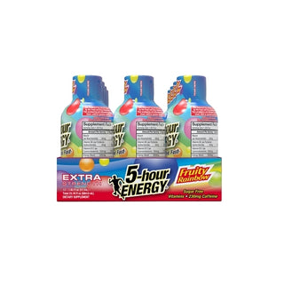 5-Hour Energy Shot Extra Strength Fruity Rainbow, 12 Count, 18 Per Case