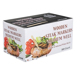 Goldmax Medium Well Steak Wooden Marker, 500 Each, 10 Per Case