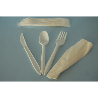 Goldmax Kit Knife Fork Teaspoon Napkin, 250 Each