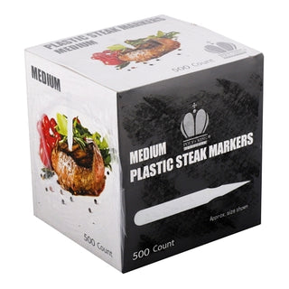 Goldmax Medium Steak Plastic Marker, 500 Each, 10 Per Case