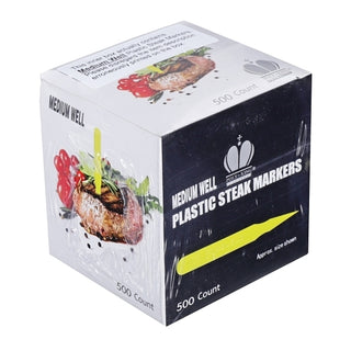 Goldmax Medium Well Steak Plastic Marker, 500 Each, 10 Per Case