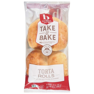 La Brea Bakery Take & Bake Retail Telera Roll, 12 Ounce, 12 Per Case