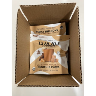 Waav Organic Organic Chocolate Peanut Butter Smoothie Cubes, 12 Count, 6 Per Case
