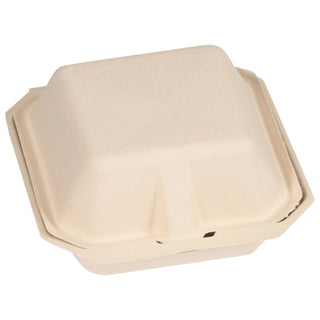 Tellus 6" X 6" Clamshell No Pfas Added, 50 Each, 8 Per Case