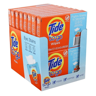 Tide Stain Remover Wipes, 6 Count, 16 Per Case