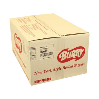 Burry Sliced Thaw & Serve Plain Bagel, 4 Ounce, 72 Per Case