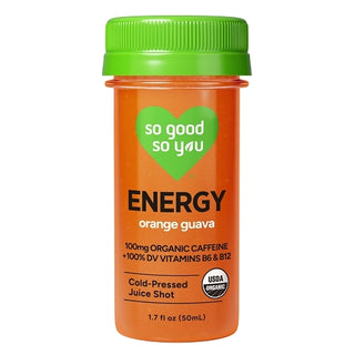 So Good So You Orange Guava Energy Shot, 1.7 Ounce, 12 Per Case