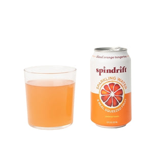 Spindrift Blood Orange Tangerine Flavored Sparkling Water, 12 Fluid Ounce, 8 Per Pack, 3 Per Case