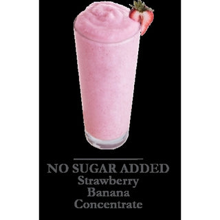Barfresh Strawberry Banana Non-Dairy Smoothie Concentrate 1+1 No Sugar Added, 128 Ounce, 4 Per Case