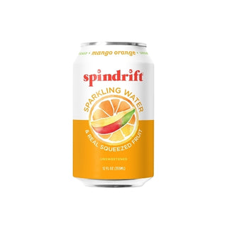 Spindrift Mango Orange Flavored Sparkling Water, 12 Fluid Ounce, 8 Per Pack, 3 Per Case