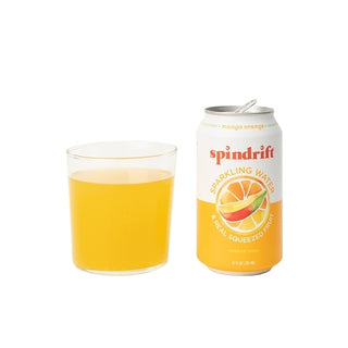 Spindrift Mango Orange Flavored Sparkling Water, 12 Fluid Ounce, 8 Per Pack, 3 Per Case