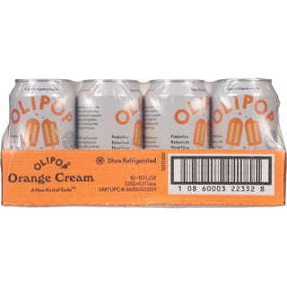 Olipop Orange Cream, 12 Fluid Ounce, 12 Per Case