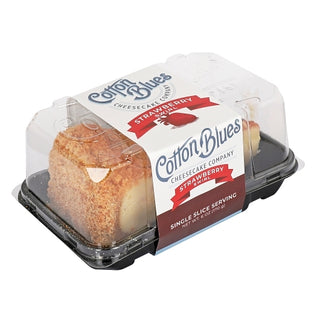 Cotton Blues Cheesecake Co. Strawberry Swirl Cheesecake Slice, 6 Ounce, 36 Per Case