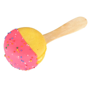 Inkles Pink Chocolate & Lemon Macaron Pops With Rainbow Topping, 8 Pound