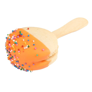 Inkles Orange Chocolate & Salted Caramel Macaron Pops With Rainbow Topping, 8 Pound