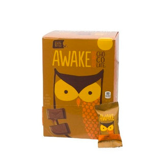 Awake Chocolate Caffeinated Chocolate Bites Caramel, 0.48 Ounce, 50 Per Pack, 6 Per Case