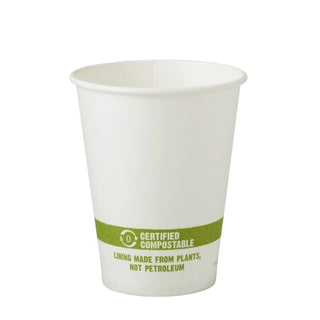 World Centric 8 Ounce Paper Fsc Mix Compostable Hot Cup, 50 Each, 20 Per Case