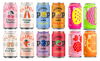 Gut Healthy Probiotic and Prebiotic Soda Variety Pack (Pack of 12)