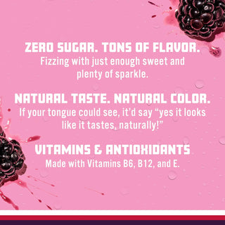 Sparkling Ice Flavored Sparkling Water, Black Raspberry, 17 oz (Pack of 12)