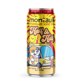 Montauk Premium Iced Tea, Half & Half, 16oz Cans (Pack of 12)
