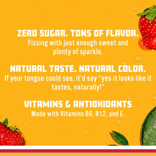 Sparkling Ice Flavored Sparkling Water, Strawberry Watermelon, 17 oz (Pack of 12)