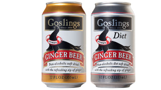 Gosling's Stormy Ginger Beer Soda Variety Pack, Pack of 24, 12 oz Cans, 12 cans of each: Regular and Diet