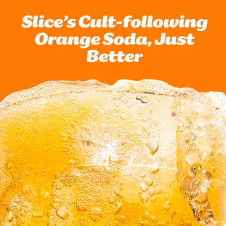Slice Prebiotic & Probiotic Soda Pop, Orange, 12oz (Pack of 12)
