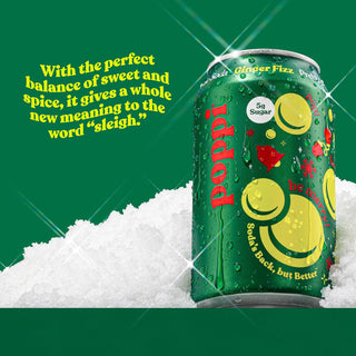 Poppi Prebiotic Soda, Ginger Fizz, 12oz (Pack of 12)