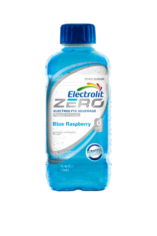 Electrolit ZERO Electrolyte Hydration Beverage, Blue Raspberry, 21oz (Pack of 12)